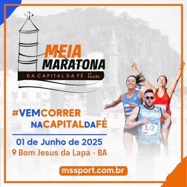 4ª MEIA MARATONA DA CAPITAL DA FÉ, BOM JESUS DA LAPA - 01/06/2025