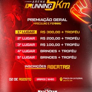 1ª EDIÇÃO ARENA RUNNING 5K
