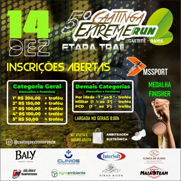 5ª CAATINGA EXTREME RUN ETAPA TRAIL - 14/12/2025