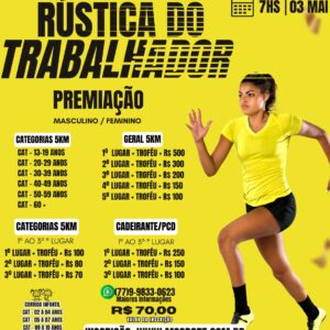 10ª CORRIDA DO TRABALHADOR - 03/05/2026, BOM J DA LAPA